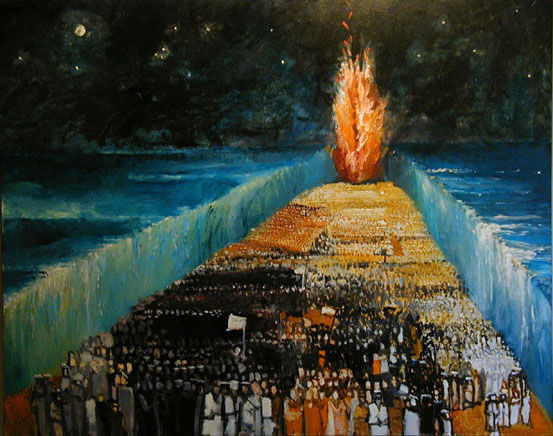 出埃及記 -- 摩西帶以色列人通過紅海