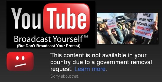 YouTube 的政治言論管制