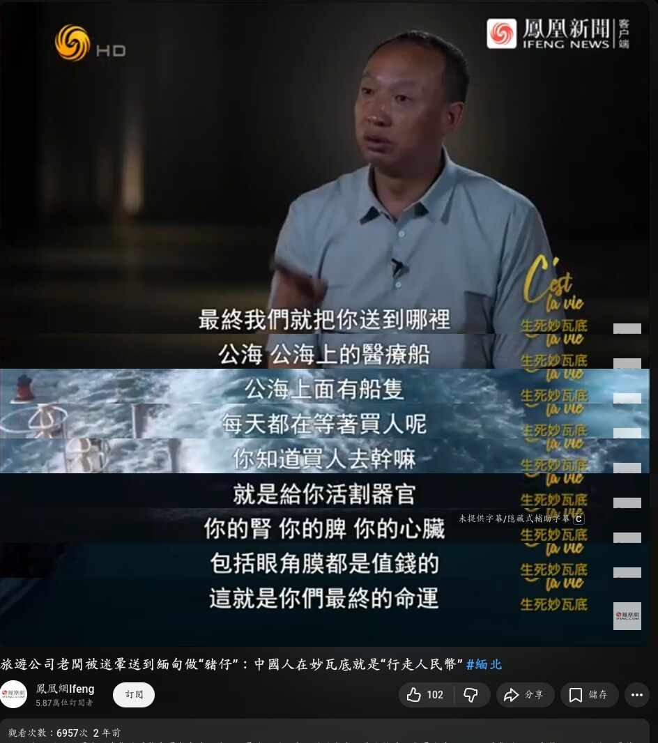 豬仔的最終墳場：「公海醫療船」活摘器官